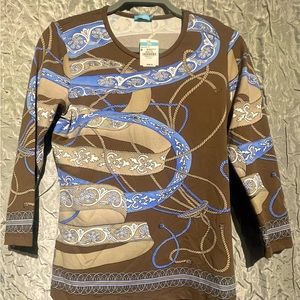 JMclaughlin Small Brown/tan/blue wiltshire